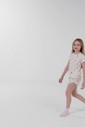 Pijama Feminino Infantil Manga Curta Com Shorts Pijama Feminino Infantil Manga Curta Com Shorts