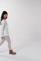 Pijama Feminino Manga Longa Com Legging