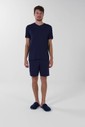 Pijama Masculino Manga Curta Com Bermuda