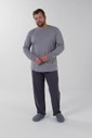 Pijama Masculino Manga Longa Com Calça Plis Size Pijama Masculino Manga Longa Com Calça Plis Size
