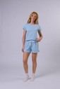 Pijama Feminino Manga Curta Com Shorts