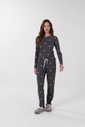 Pijama Feminino Manga Longa Com Calça