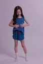Pijama Feminino Infantil Regata Com Shorts