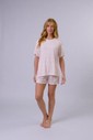 Conjunto Feminino Manga Curta Com Shorts