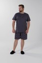 Pijama Masculino Manga Curta Com Bermuda Plus Size