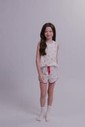 Pijama Feminino Infantil Regata Com Shorts Pijama Feminino Infantil Regata Com Shorts