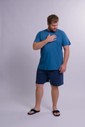 Pijama Masculino Manga Curta Com Bermuda Plus Size Pijama Masculino Manga Curta Com Bermuda Plus Size