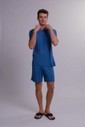 Pijama Masculino Manga Curta Com Bermuda