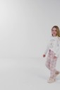 Pijama Feminino Infantil Manga Longa Com Calça