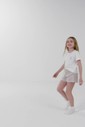 Pijama Feminino Infantil Manga Curta Com Shorts Pijama Feminino Infantil Manga Curta Com Shorts