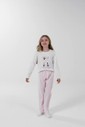 Pijama Infantil Feminino Manga Longa Com Calça