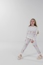 Pijama Feminino Infantil Manga Longa Com Calça Pijama Feminino Infantil Manga Longa Com Calça