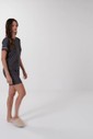 Pijama Feminino Manga Curta Com Bermuda