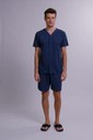Pijama Masculino Manga Curta Americano Com Bermuda