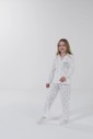 Pijama Feminino Infantil Manga Longa Americano Com Calça Pijama Feminino Infantil Manga Longa Americano Com Calça
