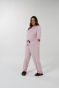 Pijama Feminino Manga Longa Com Calça Plus Size