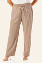 Calça Feminina Plus De Linho Secret Glam