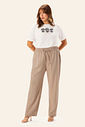 Calça Feminina Plus De Linho Secret Glam