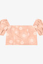 Blusa Feminina Com Manga Bufante e Bordado Minty Blusa Feminina Com Manga Bufante e Bordado Minty