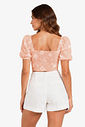 Blusa Feminina Com Manga Bufante e Bordado Minty Blusa Feminina Com Manga Bufante e Bordado Minty