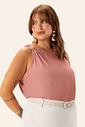 Regata Feminina Plus Com Aviamento Secret Glam Regata Feminina Plus Com Aviamento Secret Glam