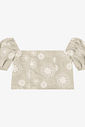 Blusa Feminina Com Manga Bufante e Bordado Minty Blusa Feminina Com Manga Bufante e Bordado Minty