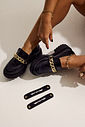 BRIANA - MOCASSIM FEMININO COURO TRATORADO PRETO COM FIVELAS BRIANA - MOCASSIM FEMININO COURO TRATORADO PRETO COM FIVELAS