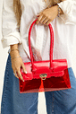 gummy-bolsa-feminina-transparente-vinil-vermelho BOLSA FEMININA TRANSPARENTE VERNIZ VERMELHO GUMMY