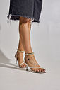 NATI - SANDÁLIA FEMININA SALTO ALTO BICO QUADRADO OFF WHITE NATI - SANDÁLIA FEMININA SALTO ALTO BICO QUADRADO OFF WHITE