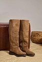 ANGELINA - BOTA FEMININA CANO LONGO BICO REDONDO BEGE ANGELINA - BOTA FEMININA CANO LONGO BICO REDONDO BEGE