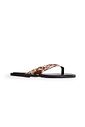 FUJI - CHINELO FLATFORM FEMININO COURO ANIMAL PRINT FUJI - CHINELO FLATFORM FEMININO COURO ANIMAL PRINT