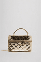 AGNES - BOLSA FEMININA MATELASSÊ LATERAL OURO LIGHT AGNES - BOLSA FEMININA MATELASSÊ LATERAL OURO LIGHT