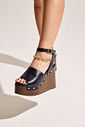 ROXIE - SANDÁLIA PLATAFORMA FEMININA COURO PRETA ROXIE - SANDÁLIA PLATAFORMA FEMININA COURO PRETA
