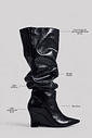 GAIA - BOTA FEMININA CANO LONGO SLOUCH PRETO GAIA - BOTA FEMININA CANO LONGO SLOUCH PRETO