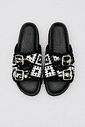 SASHA - TAMANCO FEMININO TRAMA ARTESANAL PRETO/BRANCO SASHA - TAMANCO FEMININO TRAMA ARTESANAL PRETO/BRANCO
