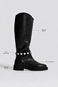 AMORA - BOTA FEMININA 2 EM 1 CANO LONGO COURO PRETA AMORA - BOTA FEMININA 2 EM 1 CANO LONGO COURO PRETA