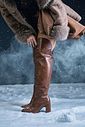 DÁLIA - BOTA FEMININA OVER THE KNEE SALTO ALTO CAMEL
