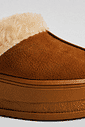 IUNA - MULE FEMININO PELUCIADO COURO BEGE IUNA - MULE FEMININO PELUCIADO COURO BEGE