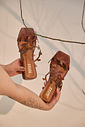 HANI - RASTEIRA FEMININA FOLHAS CAMEL