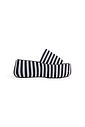 BRISA - TAMANCO PLATAFORMA FEMININO LISTRAS PRETO E BRANCO BRISA - TAMANCO PLATAFORMA FEMININO LISTRAS PRETO E BRANCO