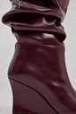 GAIA - BOTA FEMININA CANO LONGO SLOUCH BORDÔ GAIA - BOTA FEMININA CANO LONGO SLOUCH BORDÔ