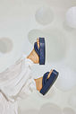 SAKURA - CHINELO FLATFORM TIRAS PUFFER AZUL MARINHO SAKURA - CHINELO FLATFORM TIRAS PUFFER AZUL MARINHO