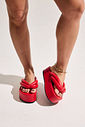 SAKURA - CHINELO FLATFORM TIRAS PUFFER VERMELHO SAKURA - CHINELO FLATFORM TIRAS PUFFER VERMELHO