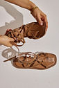 ZOE - SANDÁLIA RASTEIRA FEMININA TIRAS COURO CAMURÇA CAMEL ZOE - SANDÁLIA RASTEIRA FEMININA TIRAS COURO CAMURÇA CAMEL