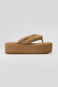 SAKURA - CHINELO FLATFORM TIRAS PUFFER CAMURÇA BEGE SAKURA - CHINELO FLATFORM TIRAS PUFFER CAMURÇA BEGE