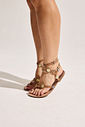 LIVI - SANDÁLIA RASTEIRA FEMININA DE DEDO CAMEL LIVI - SANDÁLIA RASTEIRA FEMININA DE DEDO CAMEL