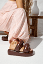 SISI - TAMANCO FLATFORM FEMININA PUFFER  MARROM