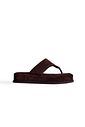 BÚZIOS - CHINELO FLATFORM FEMININO CAMURÇA MARROM BÚZIOS - CHINELO FLATFORM FEMININO CAMURÇA MARROM