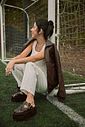 AURA - CLOG FEMININO PLATAFORMA MARROM AURA - CLOG FEMININO PLATAFORMA MARROM
