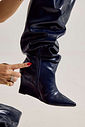 GAIA - BOTA FEMININA CANO LONGO SLOUCH AZUL ESCURO GAIA - BOTA FEMININA CANO LONGO SLOUCH AZUL ESCURO